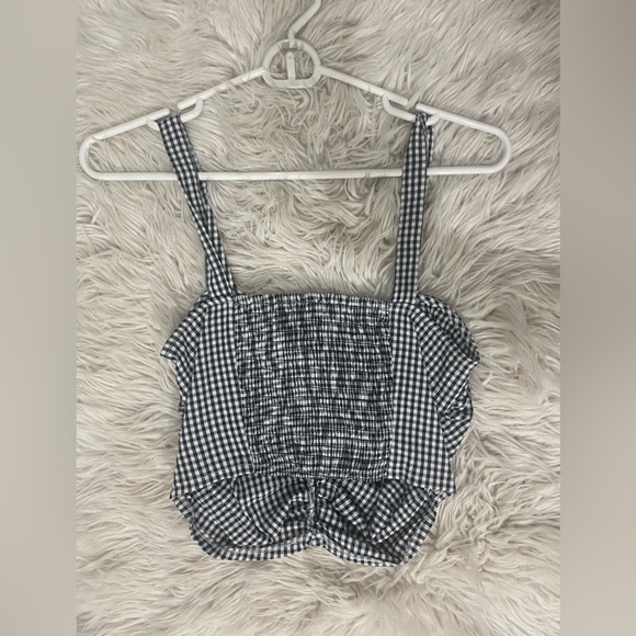 FOREVER 21 GINGHAM CROP TOP - Picture 2 of 2